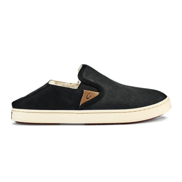 Olukai Women's Pehuea Heu Shearling Slip-On Sneakers - Lava Rock