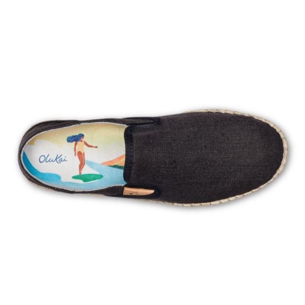 Olukai Women's Kaula Pa'a Kapa Espadrilles - Lava Rock