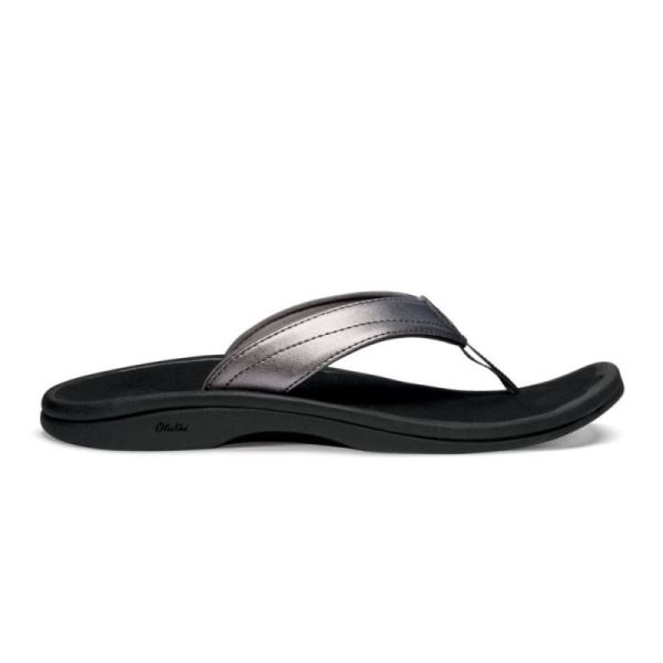 Olukai Women's 'Ohana - Pewter / Black