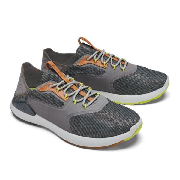 Olukai Men's Nihoa Li Sneakers - Poi / Charcoal