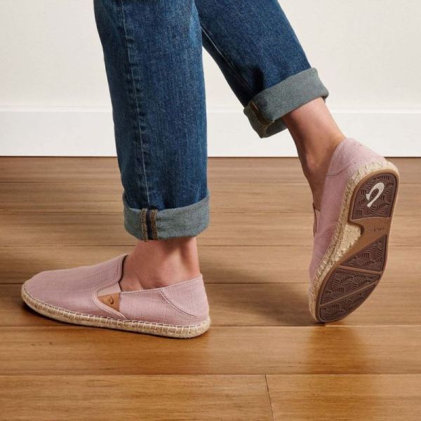 Olukai Women's Kaula Pa'a Kapa Espadrilles - Rose Sea Salt