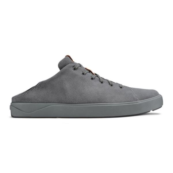 Olukai Men's Lae'ahi Li Kala Leather Sneakers - Fog