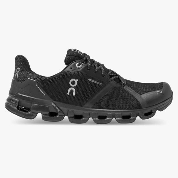 On Cloud Shoes Women's Cloudflyer Waterproof-Black | Lunar