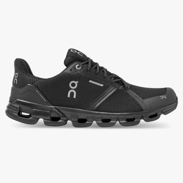 On Cloud Shoes Men's Cloudflyer Waterproof-Black | Lunar