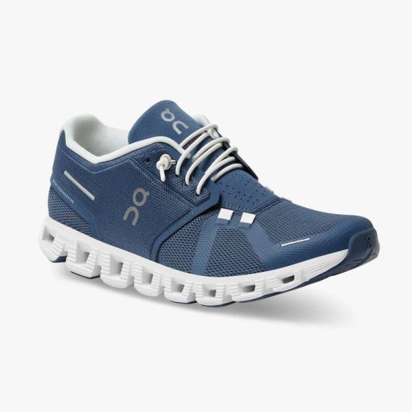 On Cloud Shoes Women's Cloud 5-Denim | White