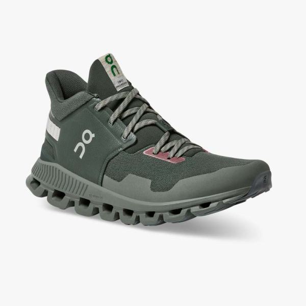 On Cloud Shoes Women's Cloud Hi Edge Stone Pine-Jungle | Forest