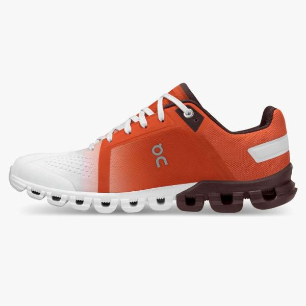 On Cloud Shoes Women's Cloudflow Swiss Olympic-Swiss Olympic Rust | White