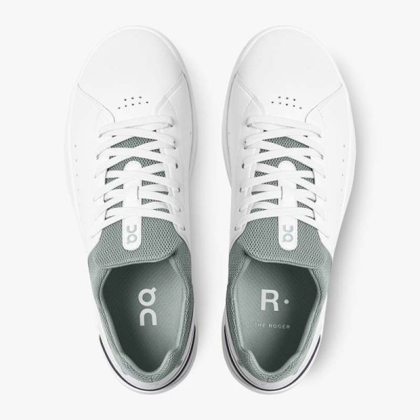 On Cloud Shoes Men's THE ROGER Advantage-White | Eucalyptus