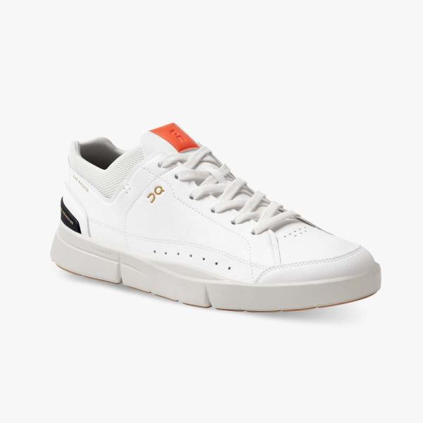 On Cloud Shoes Men's THE ROGER Centre Court-White | Flame