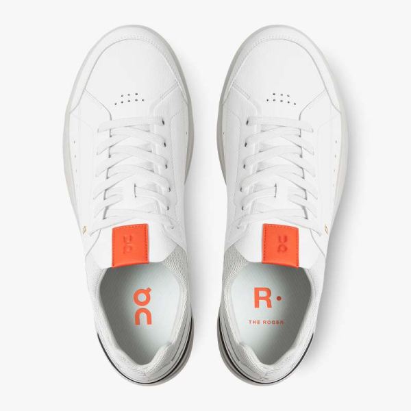 On Cloud Shoes Men's THE ROGER Centre Court-White | Flame