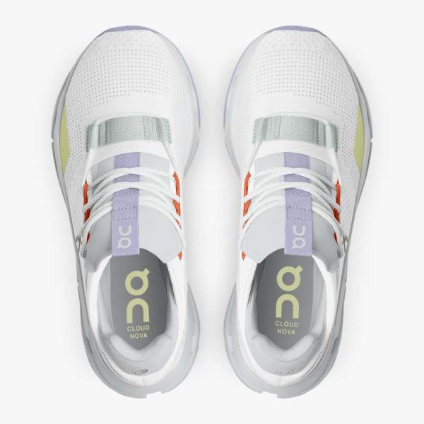 On Cloud Shoes Women's Cloudnova-White | Glacier