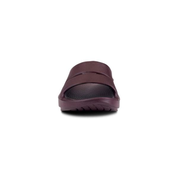 Oofos Men's OOahh Slide Sandal - Cabernet