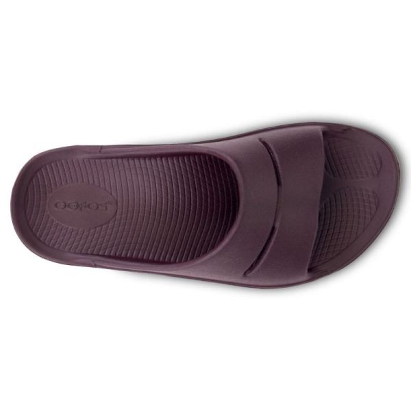 Oofos Men's OOahh Slide Sandal - Cabernet