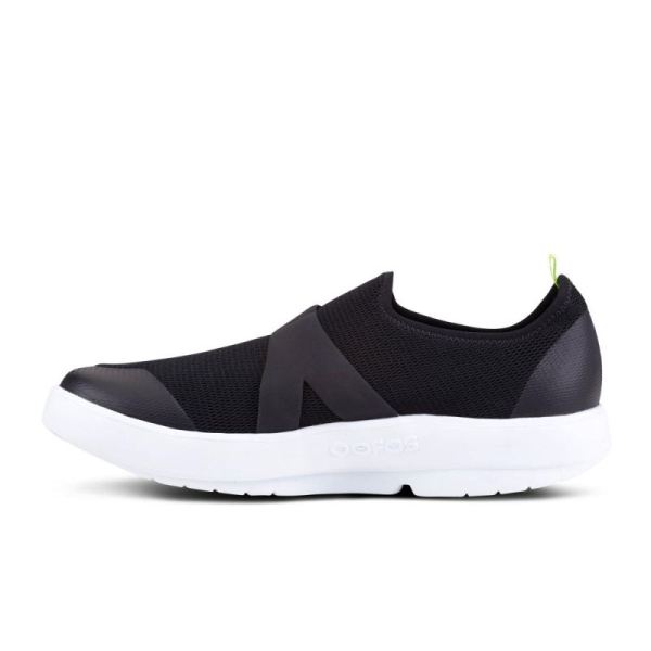 Oofos Men's OOmg Low Shoe - White & Black