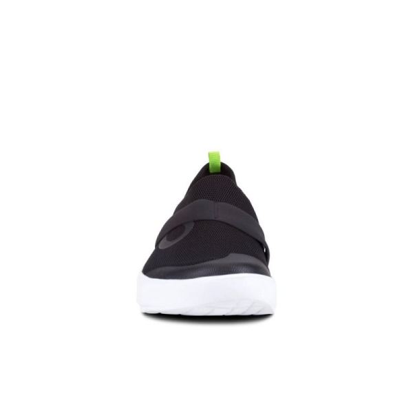 Oofos Men's OOmg Low Shoe - White & Black