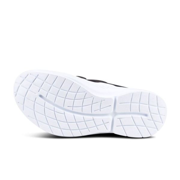 Oofos Men's OOmg Low Shoe - White & Black