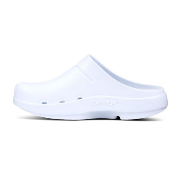 Oofos Men's OOcloog Clog - White