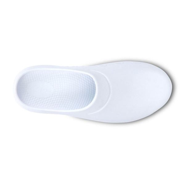 Oofos Men's OOcloog Clog - White