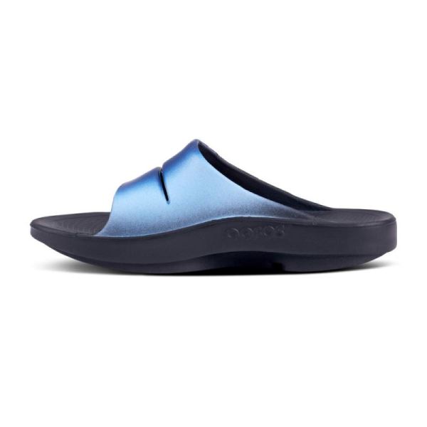 Oofos Men's OOahh Sport Slide Sandal - Azul