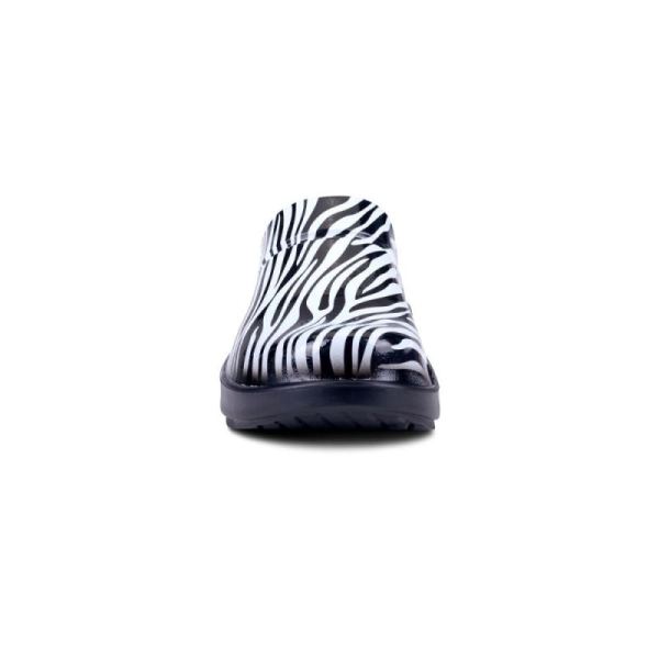 Oofos Women's OOcloog Limited Edition Clog - Zebra