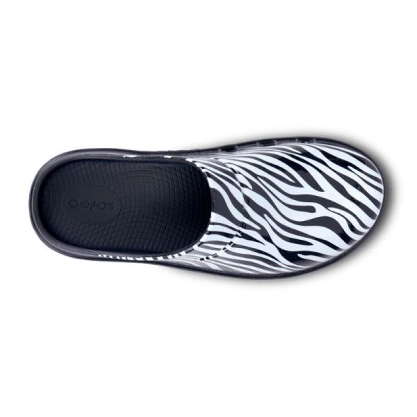 Oofos Women's OOcloog Limited Edition Clog - Zebra