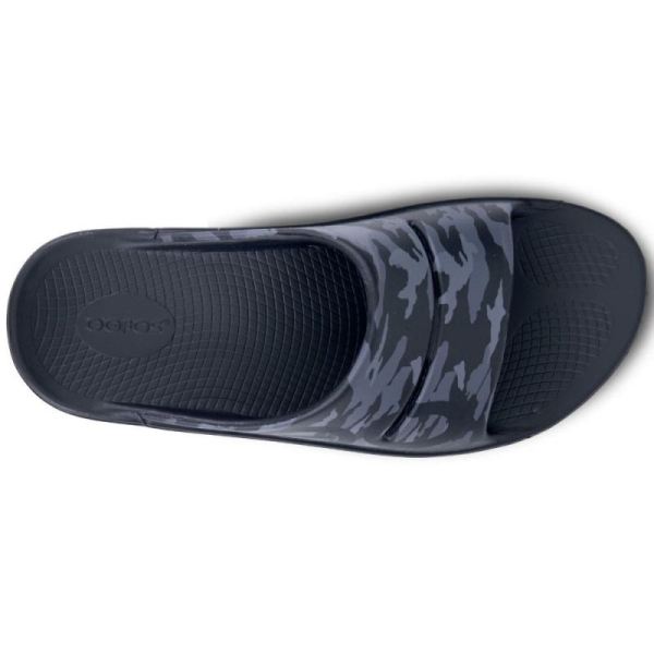 Oofos Men's OOahh Sport Slide Sandal - Black Camo