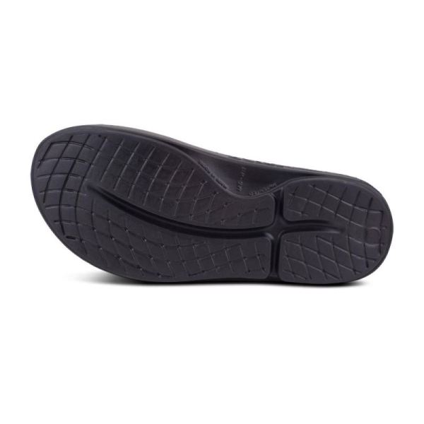 Oofos Men's OOahh Sport Slide Sandal - Black Matte