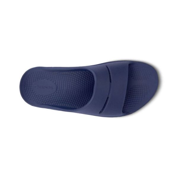 Oofos Men's OOahh Slide Sandal - Navy