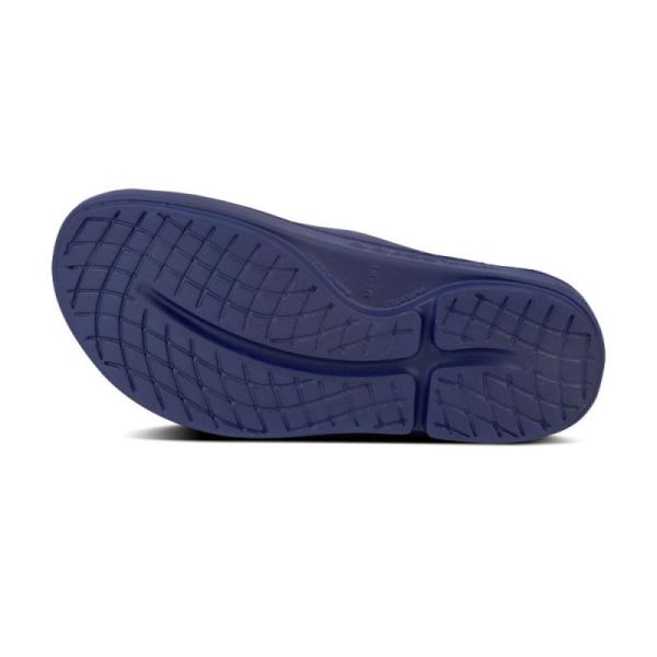 Oofos Men's OOahh Slide Sandal - Navy