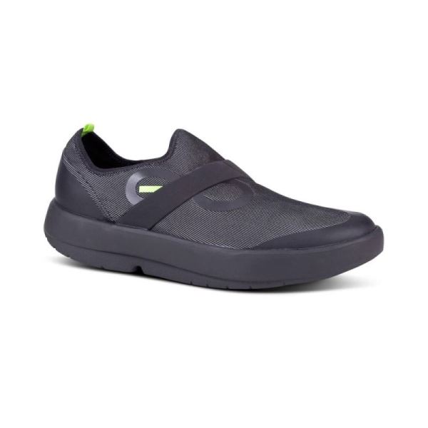 Oofos Men's OOmg Fibre Low Shoe - Black Gray