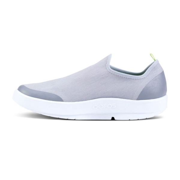 Oofos Men's OOmg eeZee Low Shoe - White Gray