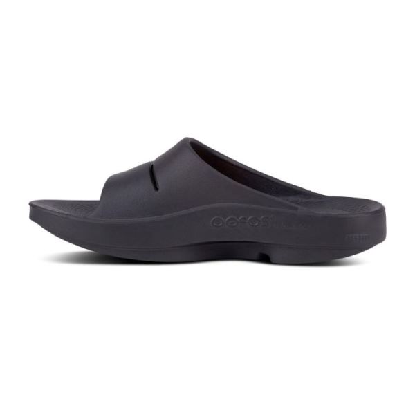 Oofos Men's OOahh Slide Sandal - Black