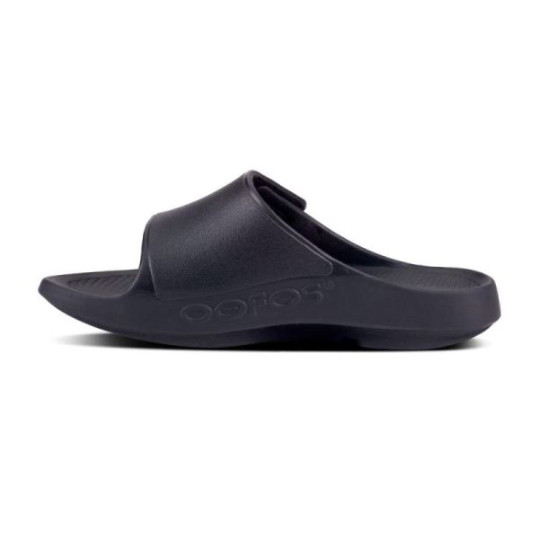 Oofos Men's OOahh Sport Flex Sandal - Matte Black