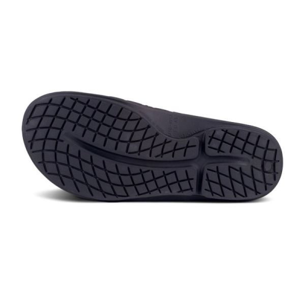 Oofos Men's OOahh Sport Flex Sandal - Matte Black