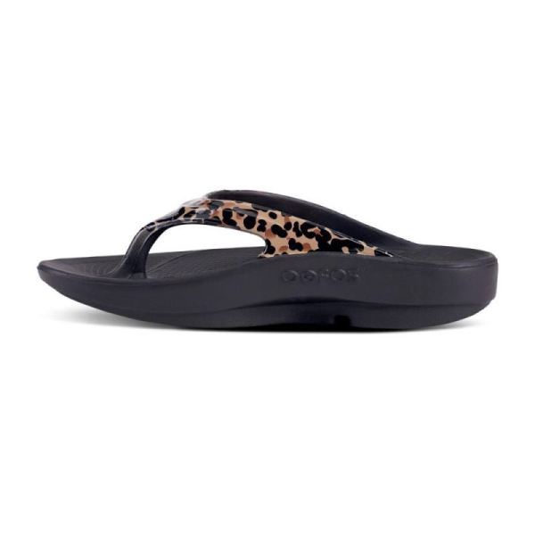 Oofos Women's OOlala Limited Sandal - Leopard