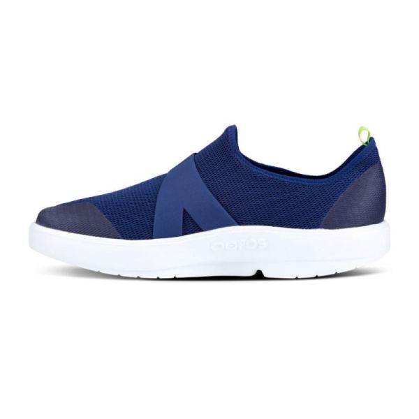 Oofos Men's OOmg Low Shoe - White & Navy