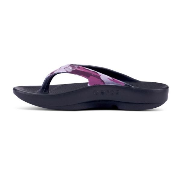 Oofos Women's OOlala Limited Sandal - Purple Camo