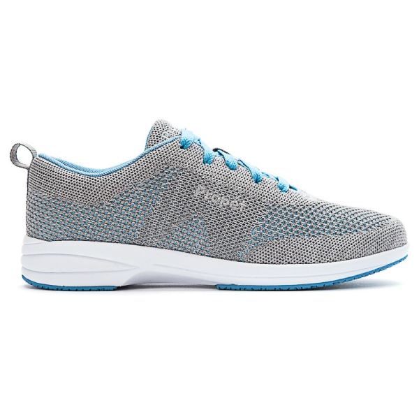 Propet-Women's Washable Walker Evolution-Lt Grey/Lt Blue