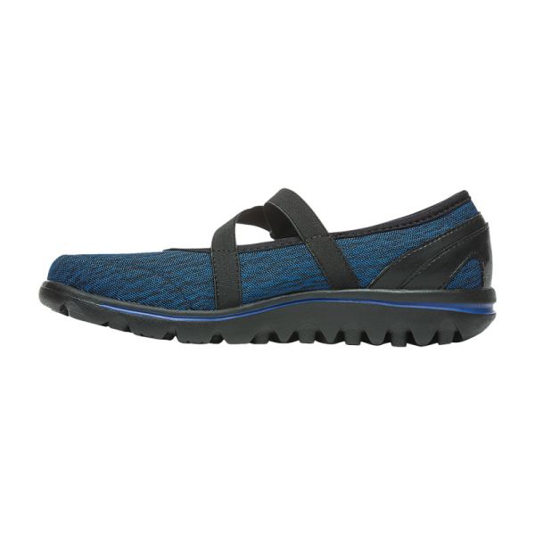 Propet-Women's TravelActiv Mary Jane-Black/Navy Heather