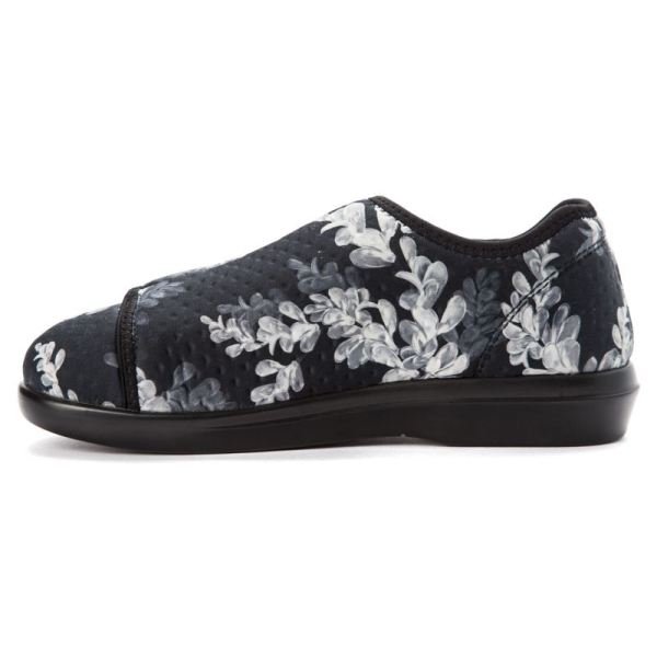 Propet-Women's Cush'n Foot-Black Floral