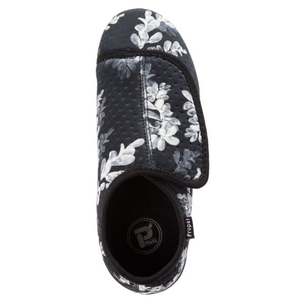 Propet-Women's Cush'n Foot-Black Floral