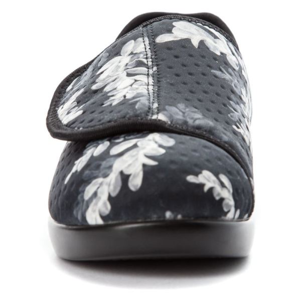 Propet-Women's Cush'n Foot-Black Floral