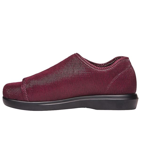 Propet-Women's Cush'n Foot-Merlot Corduroy