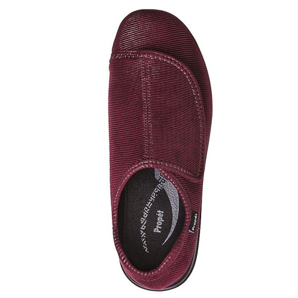 Propet-Women's Cush'n Foot-Merlot Corduroy