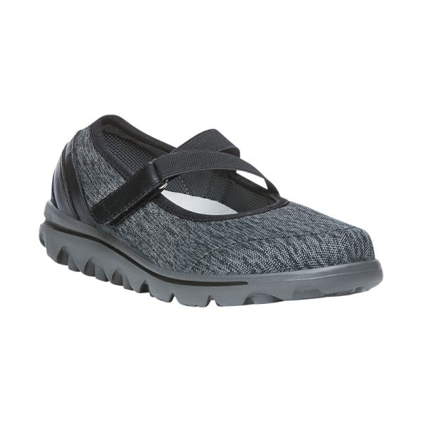 Propet-Women's TravelActiv Mary Jane-Black/Grey Heather