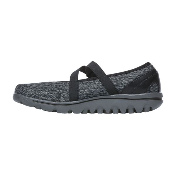 Propet-Women's TravelActiv Mary Jane-Black/Grey Heather