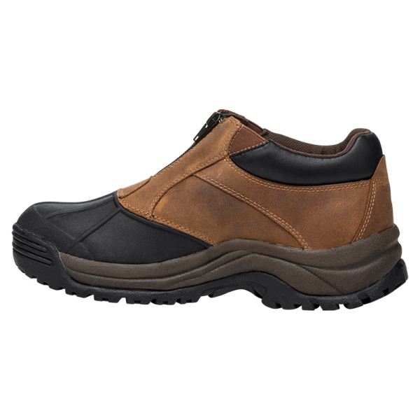 Propet-Men's Blizzard Ankle Zip-Brown/Black