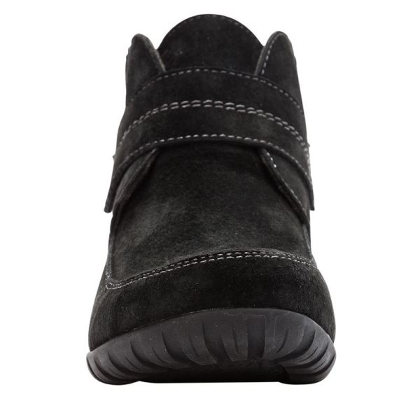 Propet-Women's Delaney Strap-Black Suede