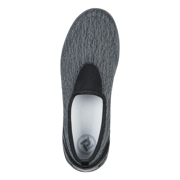 Propet-Women's TravelActive Slip-On-Black/Grey Heather