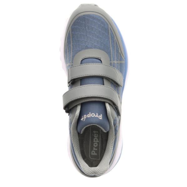 Propet-Women's Propet One Twin Strap-Grey/Blue